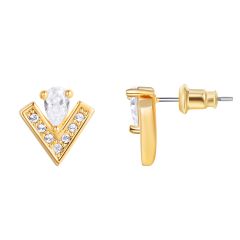 Vika Stud Earrings Gold Plated