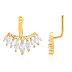 Heiress Ear Jacket with Cubic Zirconia Gold Plated