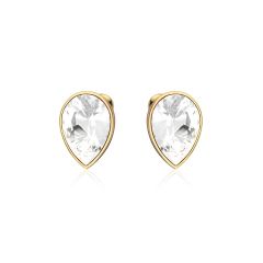 Teardrop Mix Carrier Earrings Gold Plated