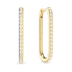 Grand Mix Carrier Earrings 31mm Gold Plated