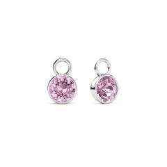 Bella 1 Carat Mix Charms with Light Amethyst Swarovski Crystals Rhodium Plated