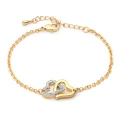 MYJS Dual Tone Match Bracelet with Swarovski® Crystals