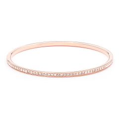 MYJS Trinity Magic Bangle made with Clear Crystals Rose Gold Plated Bridal