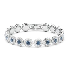 Angelic Tennis Bracelet Montana Crystal Rhodium Plated