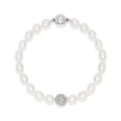 Serenity Freshwater Pearl Bracelet Freshwater Pearl Rhodium Plated