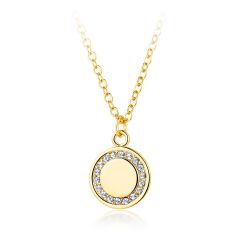 Cosmos Circle Necklace with Swarovski Crystals GP MYJS Designer Gift Pendant