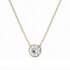 Bella 4 Carat Necklace Clear Crystal Gold Plated