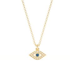 Evil Eye Pendant Montana Crystals Gold Plated